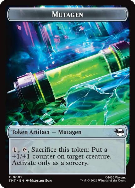 Mutagen // Food Double-Sided Token - Teenage Mutant Ninja Turtles