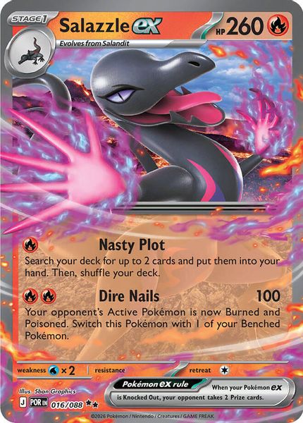Salazzle ex 016/088 - Mega Evolução – Equilíbrio Perfeito (ME03: Perfect Order)