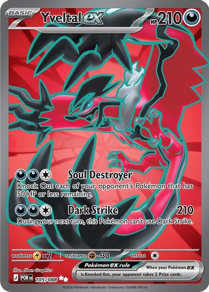 Yveltal ex 105/088 - Mega Evolução – Equilíbrio Perfeito (ME03: Perfect Order)