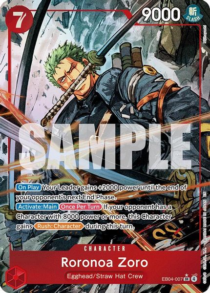 Roronoa Zoro (EB04-007) (Alternate Art)
