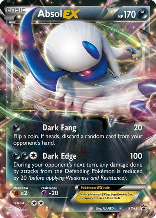 Carte Jumbo grande carte Pokémon M Absol EX XY63