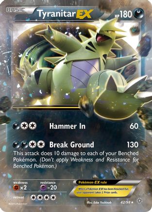 XY - Ancient Origins Tyranitar EX #42