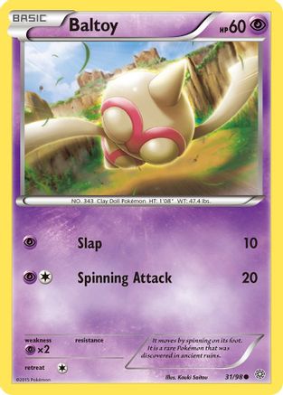 XY - Ancient Origins Baltoy (31) #31