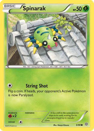 XY - Ancient Origins Spinarak #5