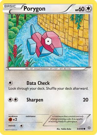 XY - Ancient Origins Porygon #64