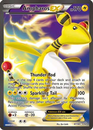 XY - Ancient Origins Ampharos EX (87 Full Art) #87