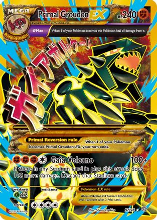 XY - Ancient Origins Primal Groudon EX (Shiny Full Art) #97