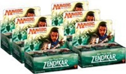 English MTG 6 BATTLE for ZENDIKAR Sealed Booster Pack Lot from Box x6 Packs 