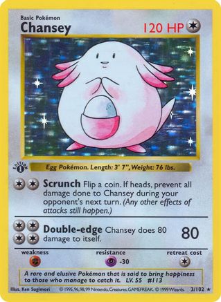Base Set (Shadowless) Chansey #003