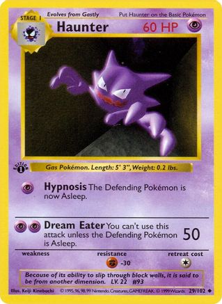 Base Set (Shadowless) Haunter #029