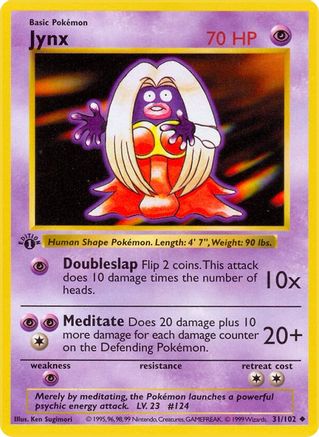 Base Set (Shadowless) Jynx #031