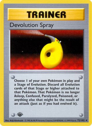 Base Set (Shadowless) Devolution Spray #072