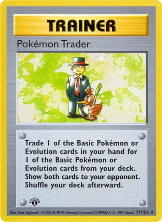 Base Set (Shadowless) Pokemon Trader #077