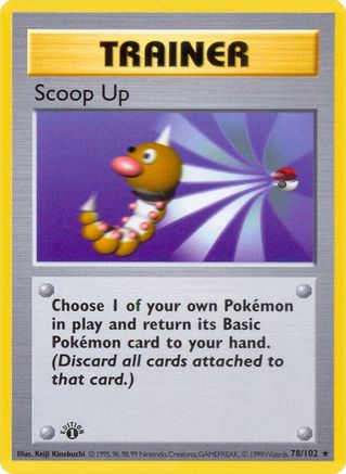 Base Set (Shadowless) Scoop Up #078