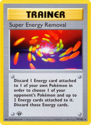 Base Set (Shadowless) Super Energy Removal #079