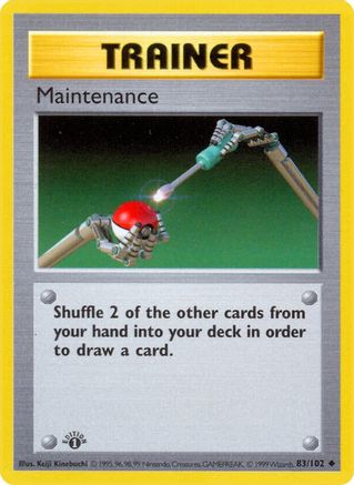 Base Set (Shadowless) Maintenance #083