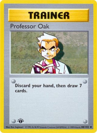 Base Set (Shadowless) Professor Oak #088