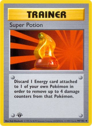 Base Set (Shadowless) Super Potion #090