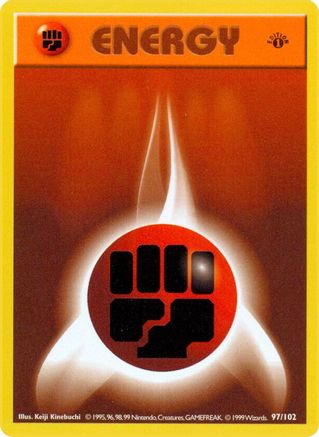 Base Set (Shadowless) Fighting Energy #097