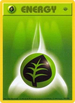 Base Set (Shadowless) Grass Energy #099