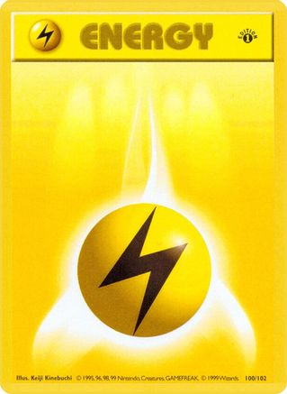 Base Set (Shadowless) Lightning Energy #100