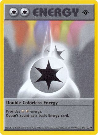Base Set (Shadowless) Double Colorless Energy #096