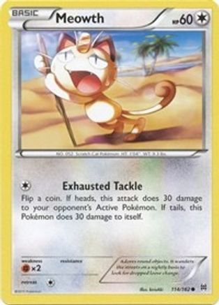 XY - BREAKthrough Meowth #114