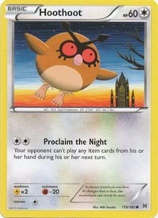 XY - BREAKthrough Hoothoot #119