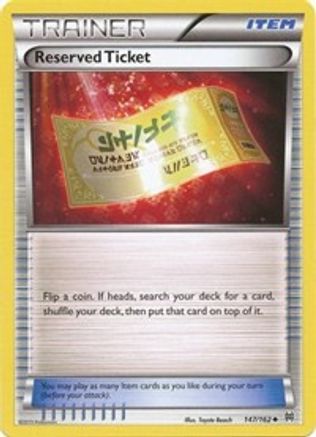 XY - BREAKthrough Reserved Ticket #147