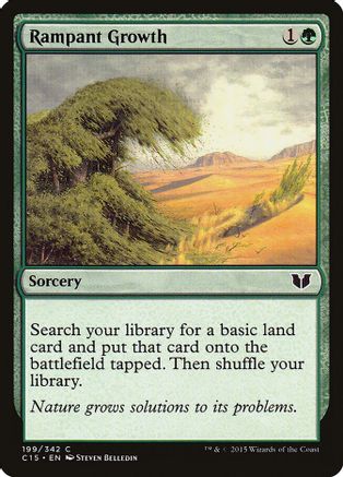 4x Erstes Ergrünen Commander 2015 Magic Primal Growth 