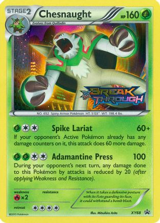 XY Promos Chesnaught (Prerelease) #XY68
