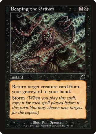 Reaping the Graves - Scourge - Magic: The Gathering