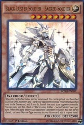 Super Rare Blue Card! Black Luster Soldier! Yu Gi Oh