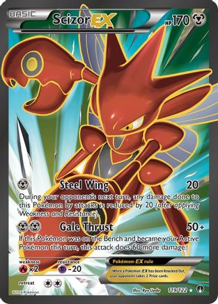 XY - BREAKpoint Scizor EX (Full Art) #119