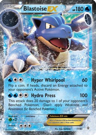 Generations Blastoise EX #17