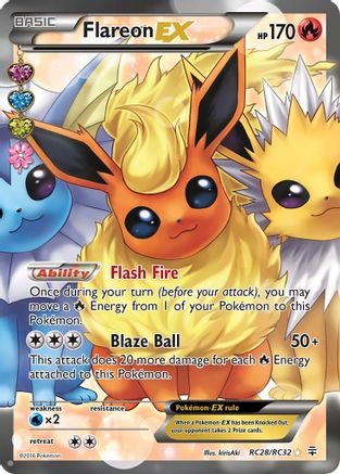 Flareon EX (Full Art) - Generations: Radiant Collection - Pokemon