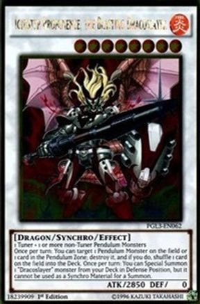 the Blasting Dracoslayer GOLD RARE 1ST PGL3-EN062 NM YUGIOH Ignister Prominence 