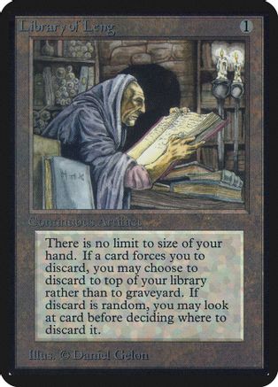 Library of Leng - Alpha Edition - Magic: The Gathering