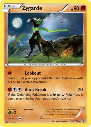 XY - Fates Collide Zygarde (52) #52