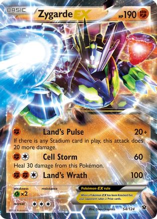XY - Fates Collide Zygarde EX #54
