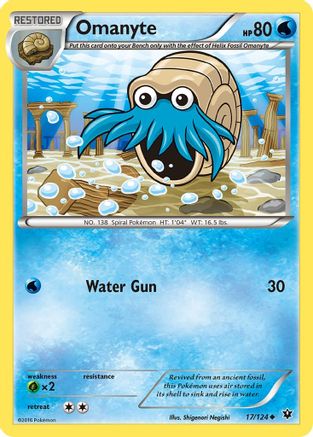 XY - Fates Collide Omanyte #17