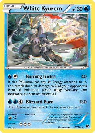 XY - Fates Collide White Kyurem #21