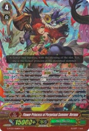 Flower Princess Of Perpetual Summer Verano Fighter S Collection 16 Cardfight Vanguard