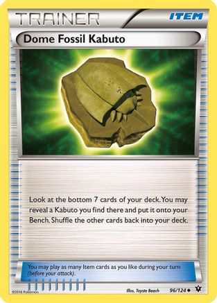XY - Fates Collide Dome Fossil Kabuto #96