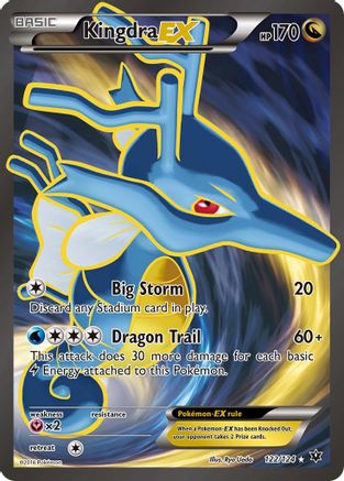 XY - Fates Collide Kingdra EX (Full Art) #122