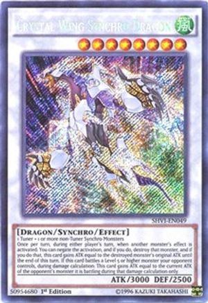 Crystal Wing Synchro Dragon Shining Victories YuGiOh   117941 