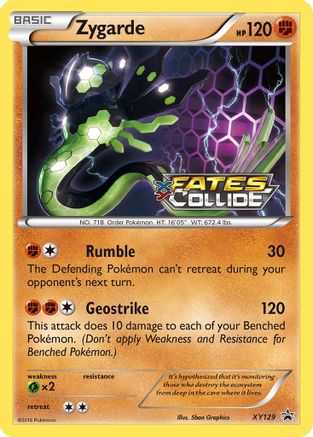 XY Promos Zygarde (Prerelease) #XY129