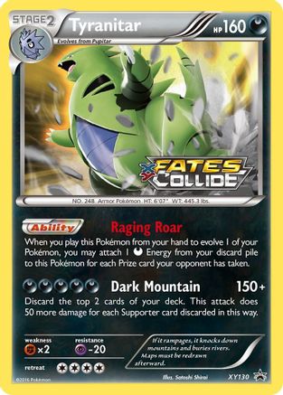 XY Promos Tyranitar (Prerelease) #XY130