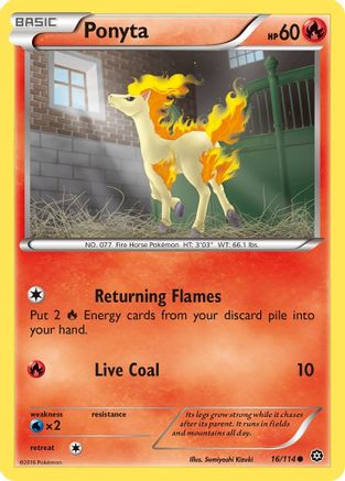 XY - Steam Siege Ponyta #16