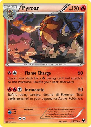 XY - Steam Siege Pyroar #23